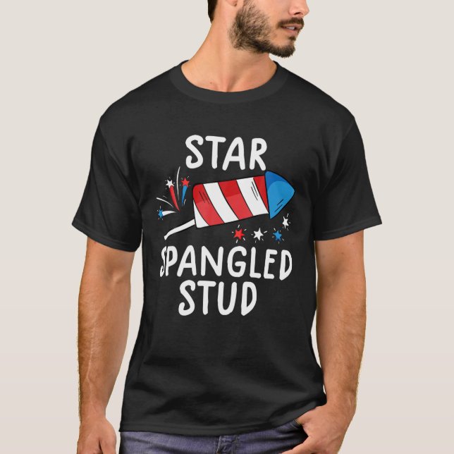 Camiseta Star Spangled Study T Engraçado 4 De Julho S Para  (Frente)