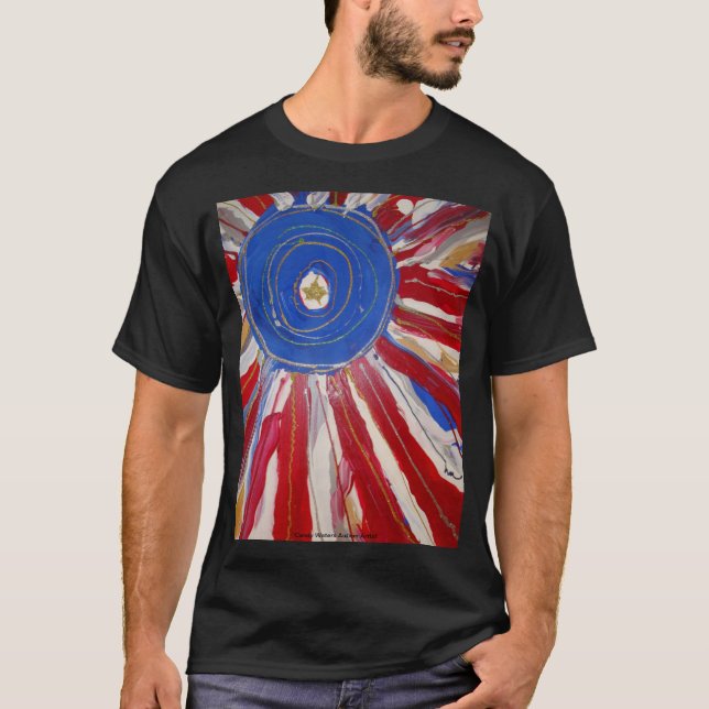 Camiseta Star~Spangled Sun - os doces molham o artista do (Frente)
