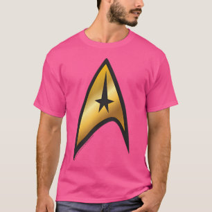 Camiseta Star Trek O Pocket De Comando Dourado Da Série Ori