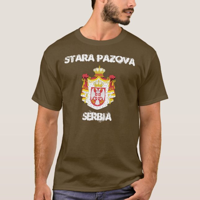 Camiseta Stara Pazova, Sérvia com casaco de braços (Frente)
