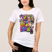 Camiseta StarBerry™ So Demure Rainbow Graffiti