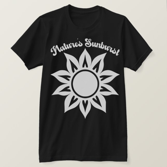 Camiseta Starburst Sunflower (Frente do Design)