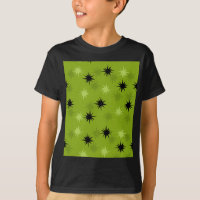 Starbursts Verdes Atômicos Crianças T-Shirt