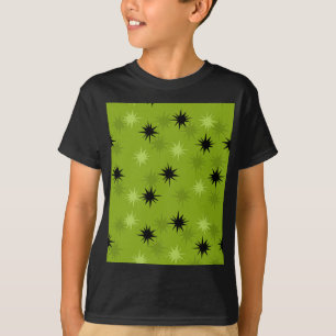 Camiseta Starbursts Verdes Atômicos Crianças T-Shirt