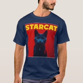 Camiseta Starcat Funny Weekend Cat Music Album Parody