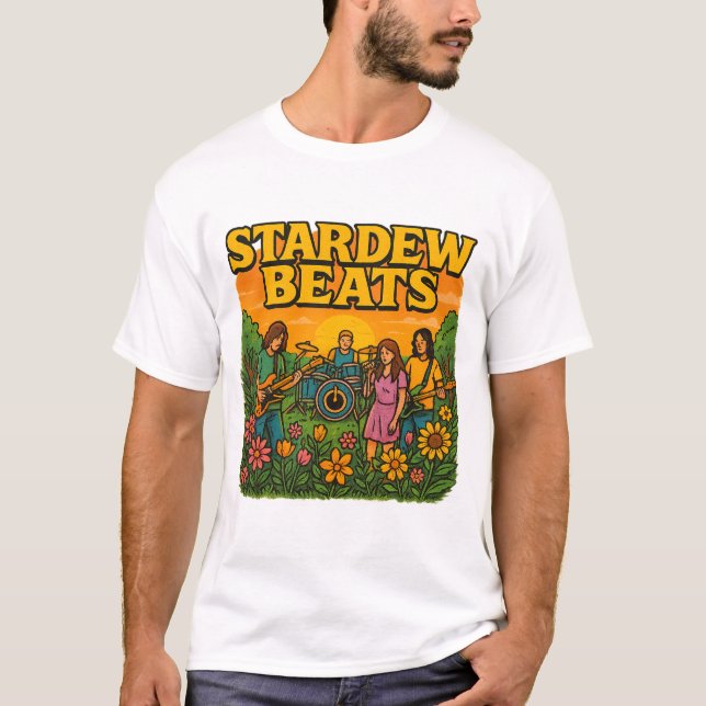 Camiseta Stardew Beats Festival Shirt - Estilo Bootleg IP-F (Frente)