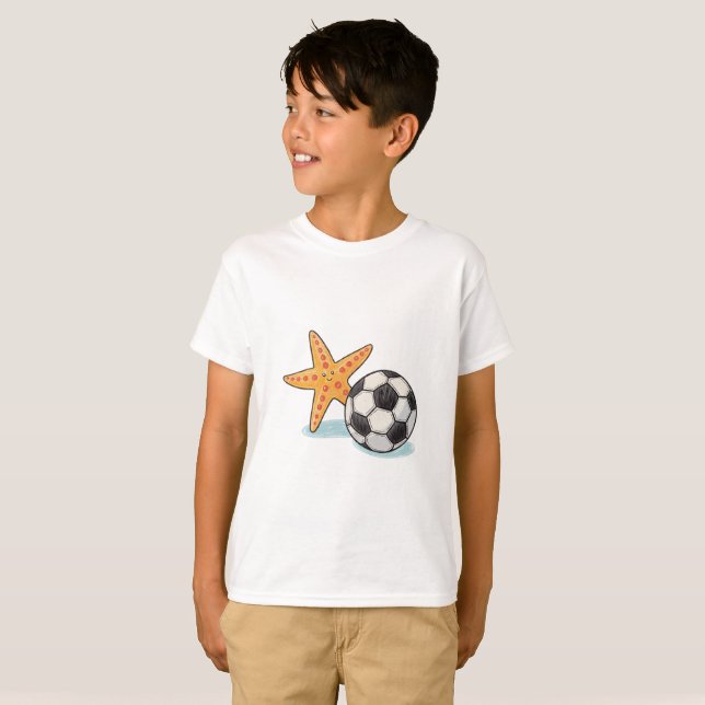 Camiseta Starfish and Soccer Ball (Frente Completa)