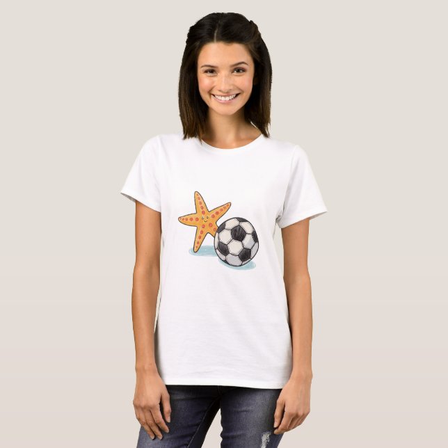 Camiseta Starfish and Soccer Ball (Frente Completa)