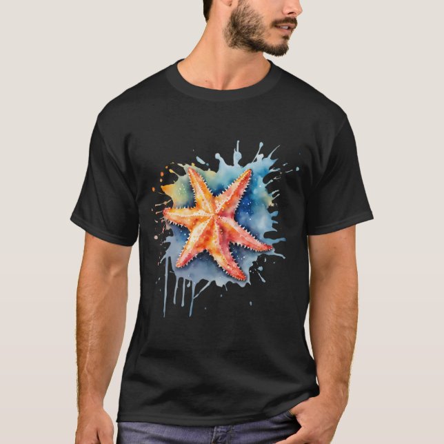 Camiseta Starfish Colorido (Frente)
