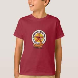 Camiseta Starfish de chocolate e T-Shirt de animação de cac