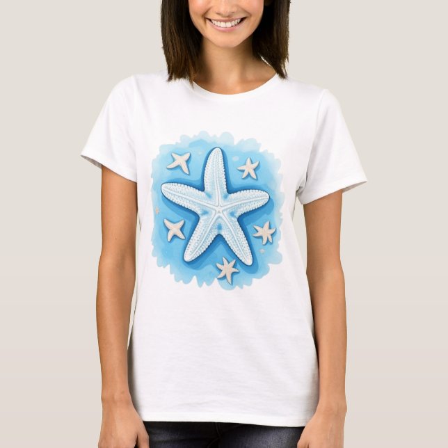 Camiseta Starfish in Blue (Frente)