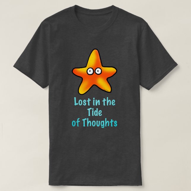 Camiseta Starfish indígena no oceano (Frente do Design)