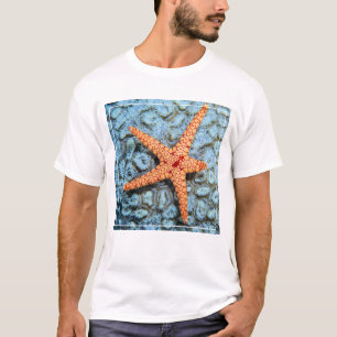 Camiseta Starfish Num Coral Com Polipes