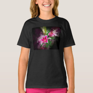 Camiseta Stargazer Lily Flor Watercolor - bb 02