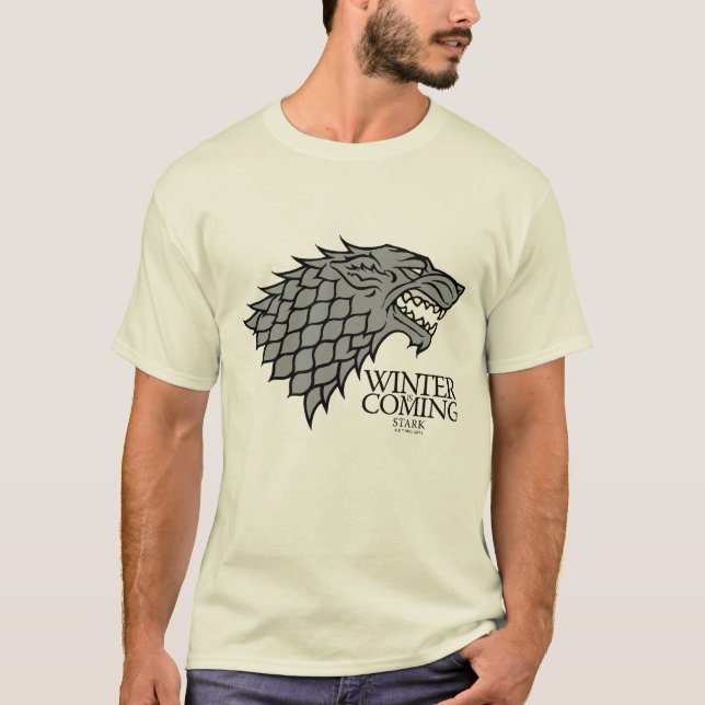 Camiseta Stark Sigil - O Inverno Está Chegando (Frente)