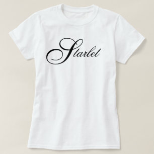 Camiseta "Starlet" estética minimalista icônica chique scri