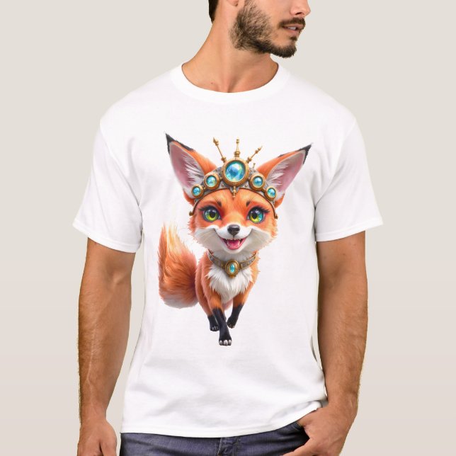 Camiseta Starlit Fox of the Moonlit Meadows.  (Frente)
