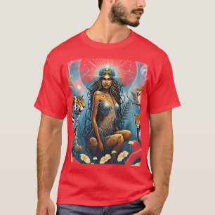 Camiseta Starlit Jungle Queen 🌌 Celestial Safari Royalty