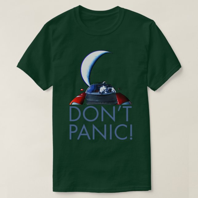 Camiseta Starman Dont Panic (Frente do Design)