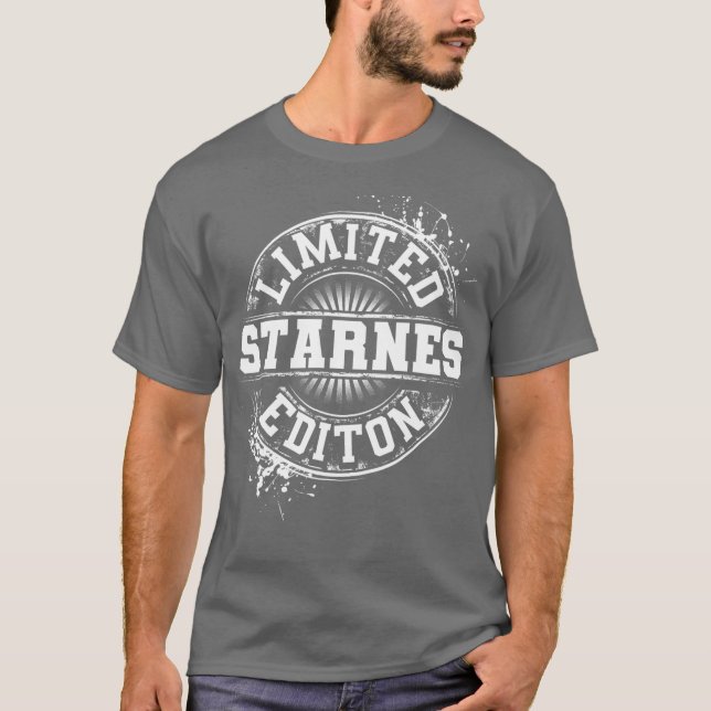 Camiseta STARNES Funny Surname Family Tree Birthday Gift (Frente)