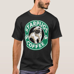 Camiseta Starpugs Café Novelty Pug Lover Gift