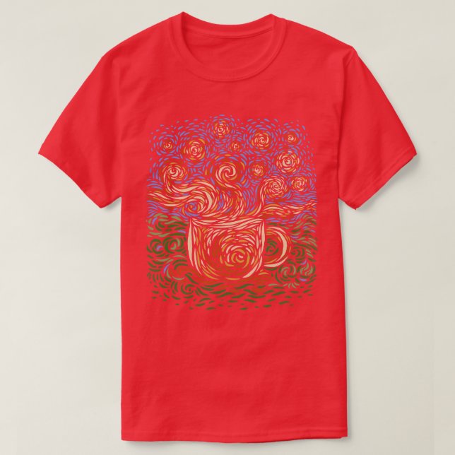 Camiseta Starry Coffee (Frente do Design)