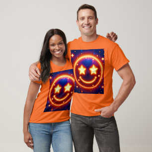 Camiseta Starry-Eyed Glow Emoji