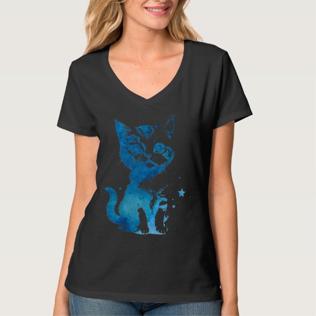 Camiseta Starry Eyed Kitten (Frente)