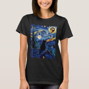 Camiseta Starry Night Black Cat Comma La Kamala Harris