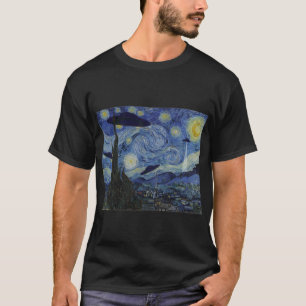 Camiseta Starry Night Funny Van Gogh pintando OFO Alienígen