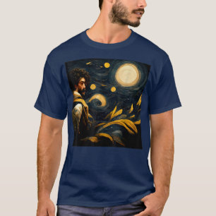 Camiseta Starry Night Painter Art Moonlight