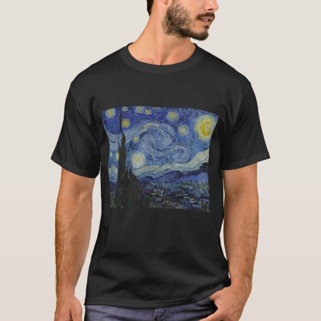 Camiseta Starry Night por Van Gogh (Frente)