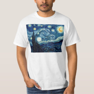 Camiseta Starry Night Por Vincent Van Gogh