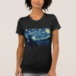 Camiseta Starry Night Por Vincent Van Gogh<br><div class="desc">Starry Night Por Vincent Van Gogh</div>