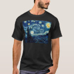 Camiseta Starry Night Por Vincent Van Gogh<br><div class="desc">Starry Night Por Vincent Van Gogh</div>