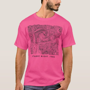 Camiseta Starry Night sunflower Van Gogh amante de arte fam