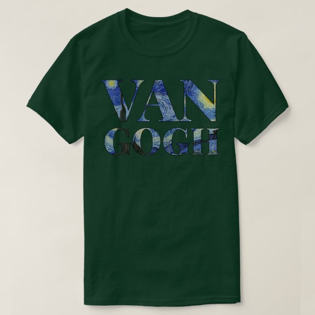 Camiseta Starry Night Van Gogh Art Painting Vincent Van Gog (Frente do Design)