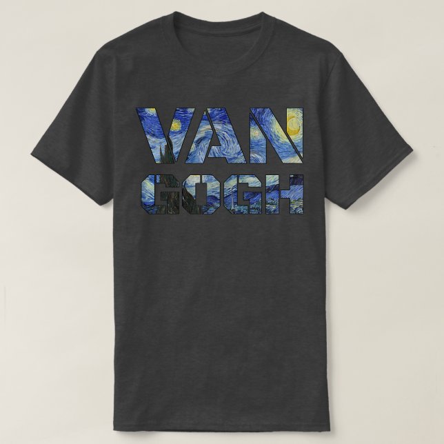 Camiseta Starry Night Van Gogh Art Pintura Vincent Van Gog (Frente do Design)