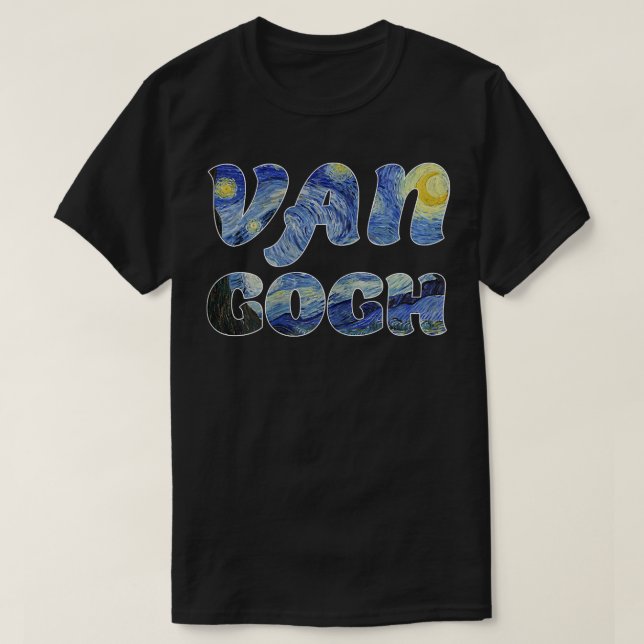 Camiseta Starry Night Van Gogh Art Pintura Vincent Van Gog (Frente do Design)