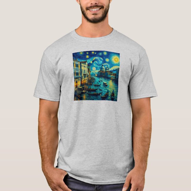 Camiseta Starry Night Veneice Itália (Frente)