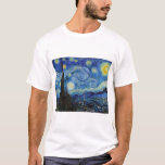 Camiseta Starry Night, Vincent van Gogh<br><div class="desc">Vincent Willem van Gogh (30 de março de 1853 - 29 de julho de 1890) foi um pintor holandês impressionista poste que se encontra entre as figuras mais famosas e influentes da história da arte ocidental. Em pouco mais de uma década, criou cerca de 2.100 trabalhos de arte, incluindo cerca...</div>