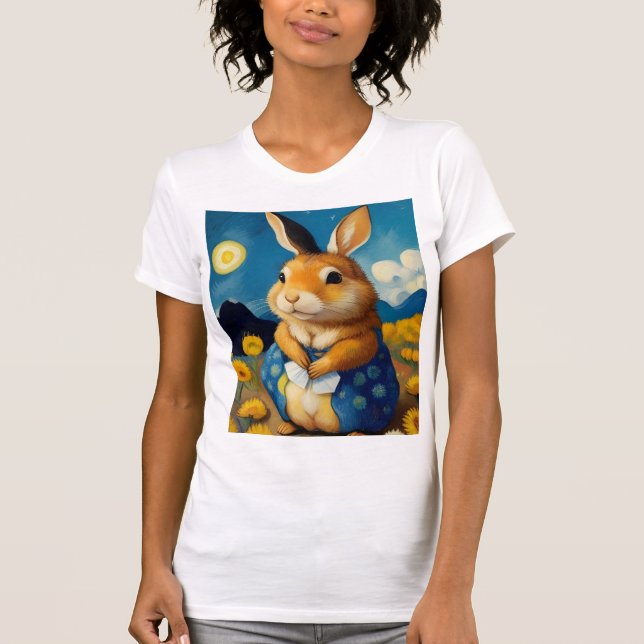 Camiseta Starry Primavera Bunny T-Shirt (Frente)
