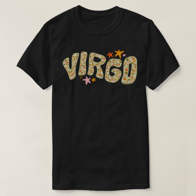 Camiseta Starry Virgo (Frente do Design)