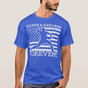 Camiseta Stars and Strikes Forever American Flag Baseball P