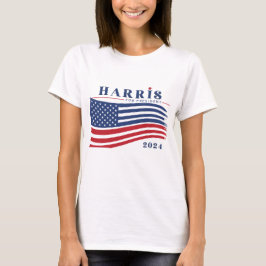 Camiseta Stars and Stripes Kamala Harris para o Presidente
