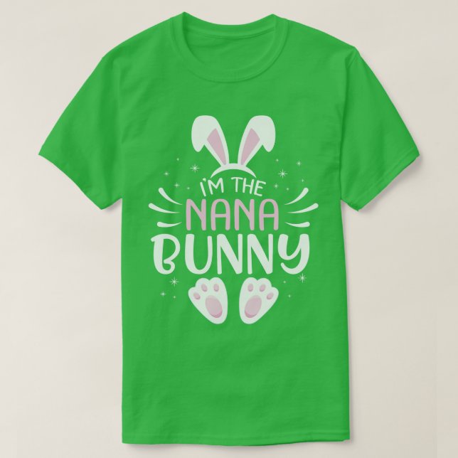 Camiseta Stars Bunny Face Day Para Mim Eu Sou O Nan (Frente do Design)