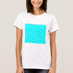 Camiseta Stars Cyan White O MUSEUM Zazzle Dons