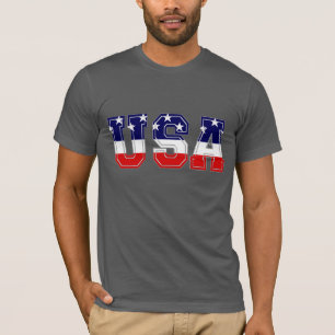 Camiseta Stars e Stripes Patrióticos dos EUA