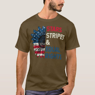 Camiseta Stars Stripes e Igualdade de Direitos 4 de julho