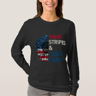 Camiseta Stars Stripes e Igualdade de Direitos 4 de julho